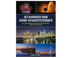 Omslag van Het Handboek voor Avondfotografie en Nachtfotografie (educatief fotografieboek)