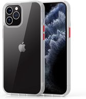 Devia Shark iPhone 12 en iPhone 12 Pro hoesje wit transparant - BackCover - verhoging voor camera - extra dun