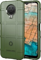 Nokia G10 / Nokia G20 Hoesje - Rugged Shield TPU Gelcase - Groen - GSM Hoesje - Telefoonhoesje Geschikt Voor: Nokia G10 / Nokia G20