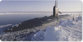 Bureaumat - Een onderzeeboot bij de noordpool - 80x40 - Muismat