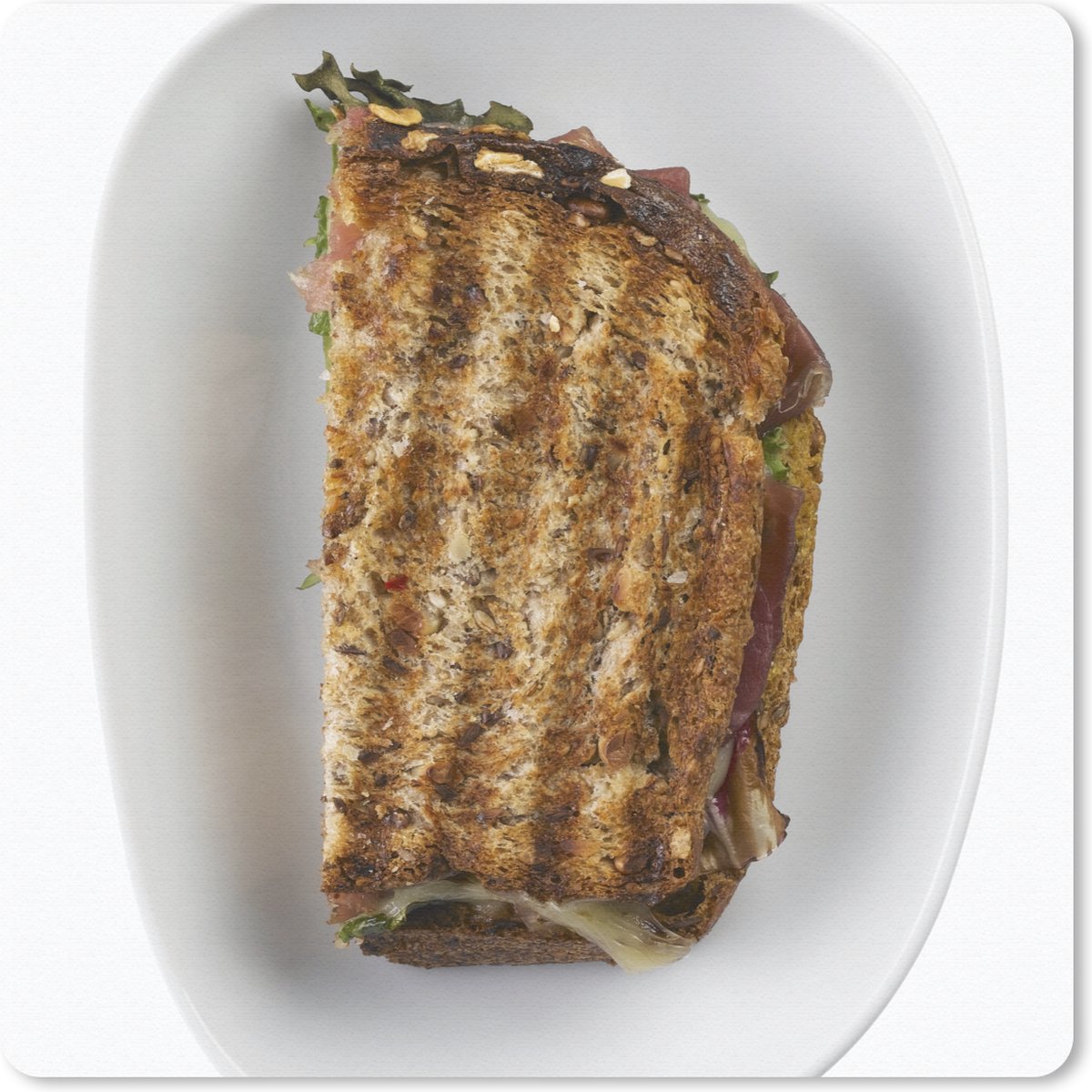 Muismat 30x30 cm - Mousepad Bord met aangebrande tosti - Muismatten