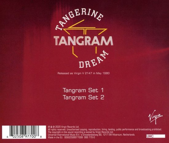 Tangerine Dream - Tangram (CD) (Remastered 2020)