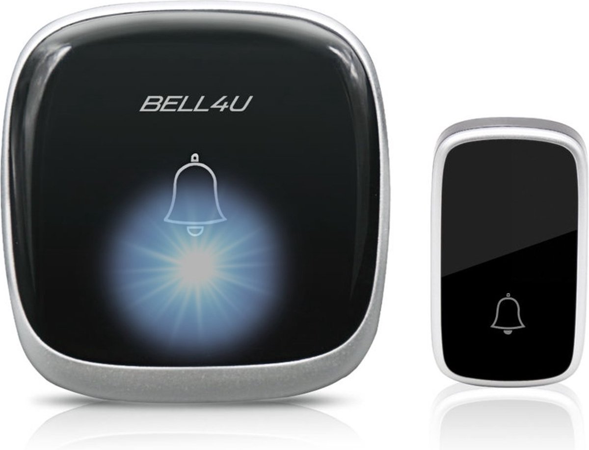 Bell4U - Draadloze deurbel - Set met 1 ontvanger - Deurbel werkt zonder batterijen - IP55 Waterdicht