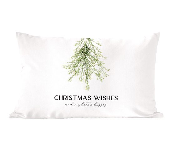 Sierkussens - Kussentjes Woonkamer - 60x40 cm - Kerst - Kerstboom - Quote - Kerstversiering - Kerstdecoratie voor binnen - Woonkamer