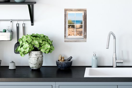 Stickers Stickers muraux - Transparent - Plage - Mer - 20x30 cm - Film adhésif