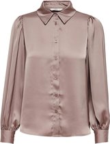 Only Blouse Onlzora Ls Puff Dnm Shirt Bin 15236938 Dawn Pink Dames Maat - XS