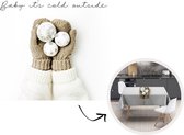 Tafelkleed - Tafellaken - 260x130 cm - Winter - Quote - Handschoenen - Binnen en Buiten