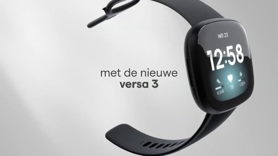 Fitbit Versa 3 - Smartwatch dames en heren - Roze | bol.com