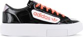 adidas Originals Sleek Super W - Dames Sneakers Sport Vrije tijd Fitness Schoenen Lakleer Zwart EF4954 - Maat EU 40 2/3 UK 7