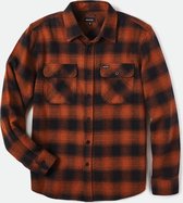 BOWERY L/S FLANNEL Gebrand oranje - L