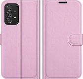 Cazy Samsung Galaxy A52 / A52s Hoesje - Portemonnee Book Case - TPU Kunstleer - Roze