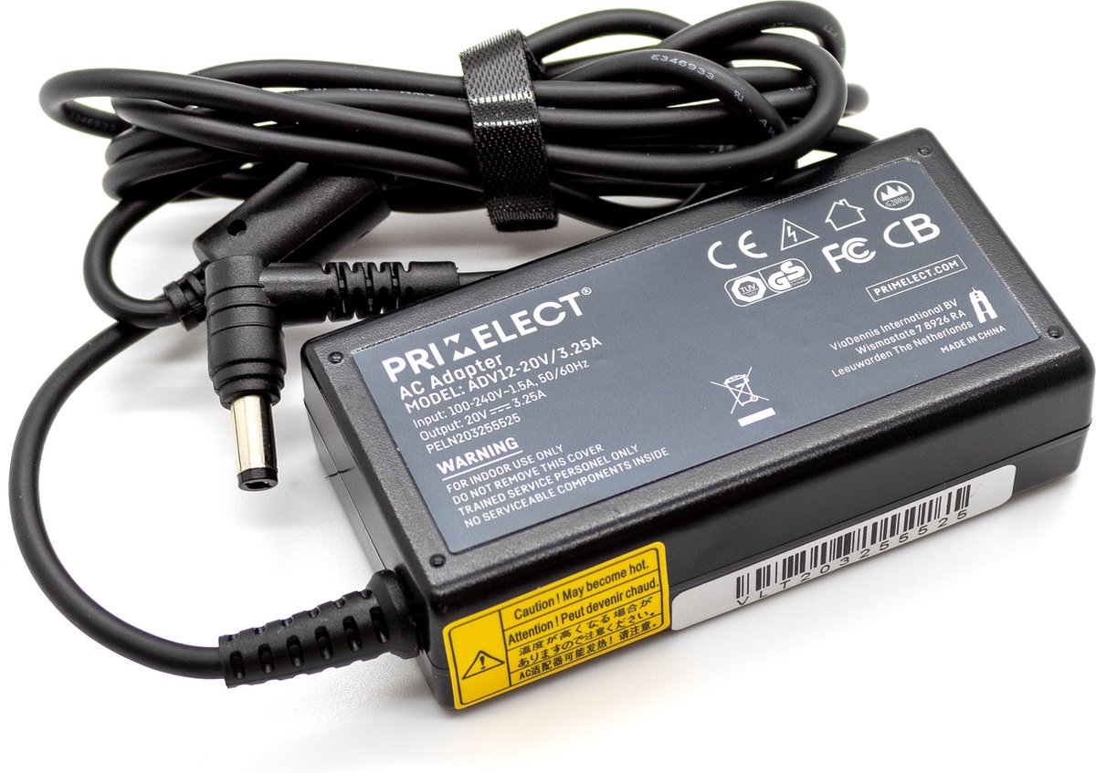 Laptop oplader 65W geschikt voor Lenovo Ideapad U310