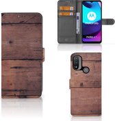 Leuk Case Motorola Moto E20 | E30 | E40 Hoesje Old Wood