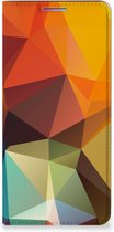 Smartphone Hoesje Motorola Moto G60s Leuk Book Case Polygon Color
