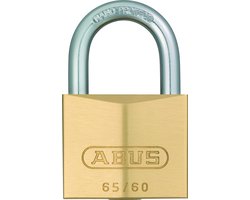 ABUS Hangslot - 20mm - messing/beugel gehard staal