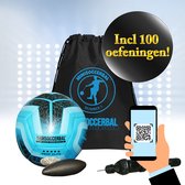 Minisoccerbal bal aan touw - Voetbaltrainer - Sense ball - Deluxe pakket - Blauw