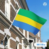 vlag Gabon 100x150cm - Spunpoly