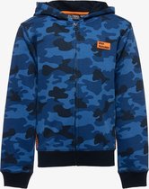 TwoDay jongens vest met camouflage print - Blauw - Maat 170