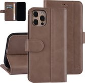 UNIQ Accessory iPhone 12 - 12 Pro Book Case hoesje - Roze - PU leather