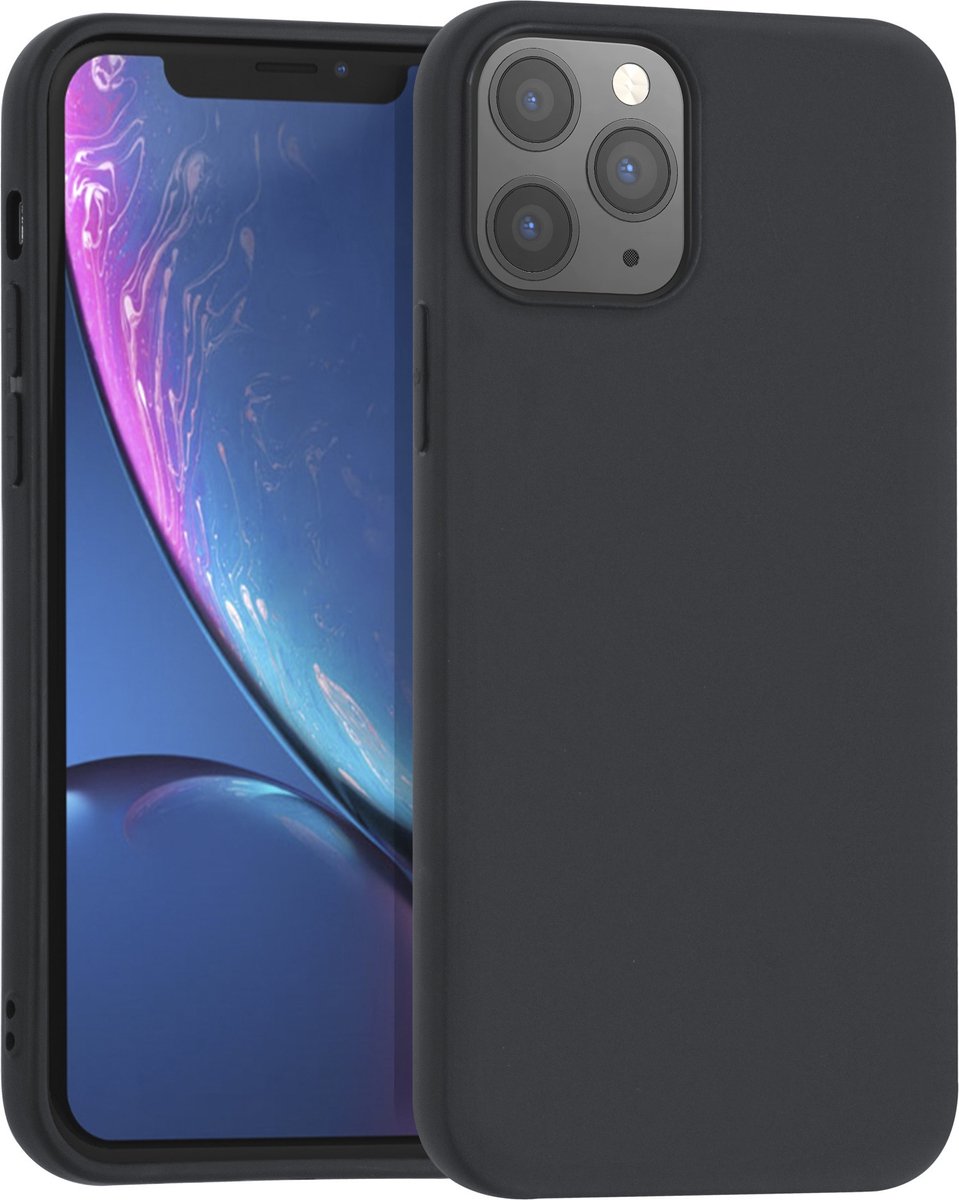 Zwart hoesje iPhone 12-12 Pro - Backcover - TPU