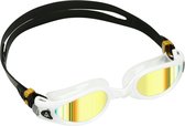 Aquasphere Kaiman EXO - Zwembril - Volwassenen - Gold Titanium Mirrored Lens - Wit/Transparant