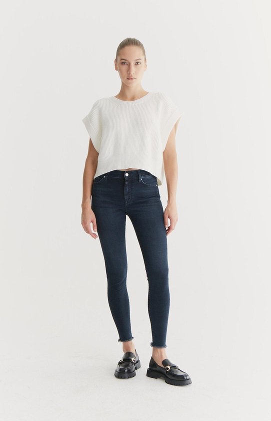 COJ - Lina - Dames Skinny Jeans - Blue Black | bol.com