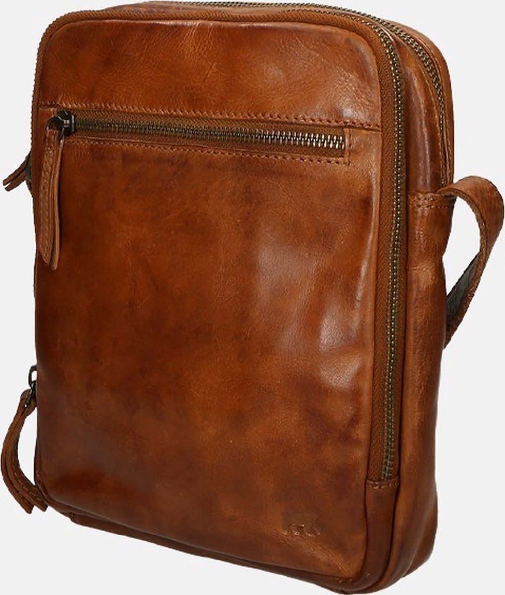 Bear Design Kleine Crossbodytas / Schoudertas Heren - Leer - Cow Lavato -  Cognac | bol