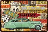 Retro Muur Decoratie uit Metaal Vintage Bar Signs 20x30cm DU-5216