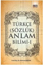 Türkçe Sözlük Anlam Bilimi   1