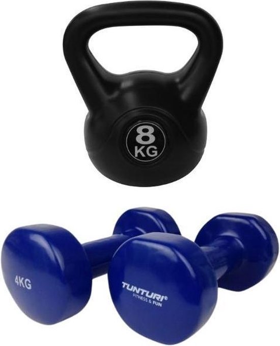 Vinyl Kettlebell 10kg - Tunturi New Fitness B.V.