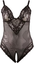 Body Met Open Kruis - Zwart - Sexy Lingerie & Kleding - Lingerie Dames