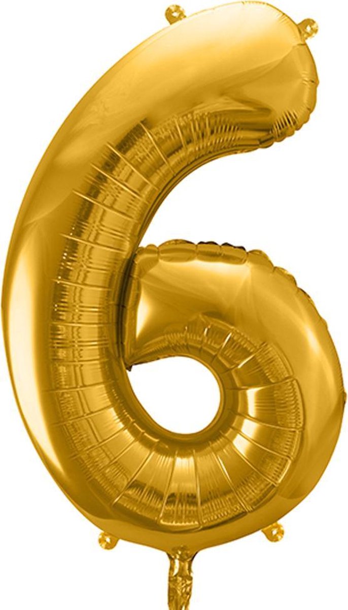Cijfer 6 (86 cm) - Goud
