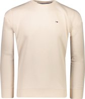 Tommy Hilfiger Sweater Beige Beige Oversized - Maat XS - Heren - Herfst/Winter Collectie - Katoen;Polyester