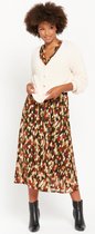 LOLALIZA Fluffy cardigan met glimmende knopen - Beige - Maat M