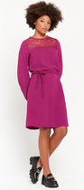 Lola Liza Halflange jurk met lange mouwen - Purple - Maat 40