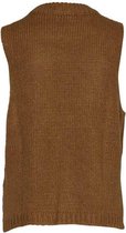 River Woods Mouwloze trui met ronde hals in bruin