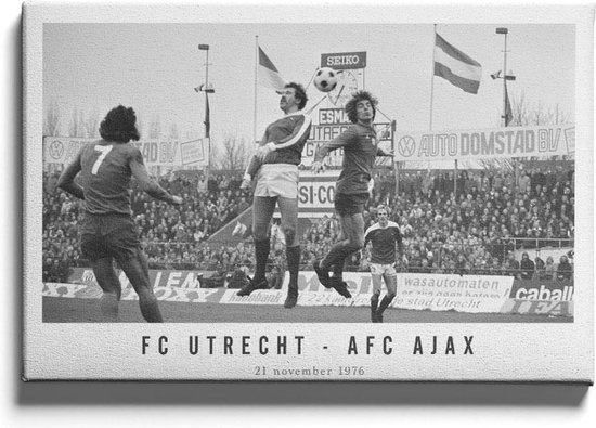 FC Utrecht - AFC Ajax '76 - Walljar - Wanddecoratie - Schilderij - Canvas