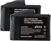 PIXMY® - 2 Oplaadbare Batterijen 7.4v 4000mAh -Scooter Handschoenen - Waterdichte handschoenen - Maat: 1 - Maatadvies: Valt normaal