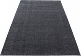 Tapis Basics Uni Gris à poils ras - 120x170 CM