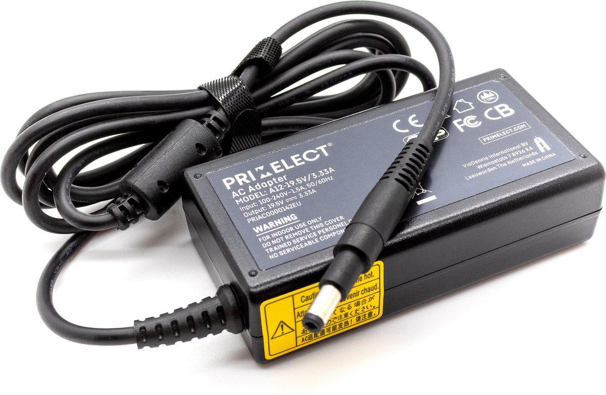 Laptop oplader 65W geschikt voor HP Pavilion 14-b005ed Sleekbook