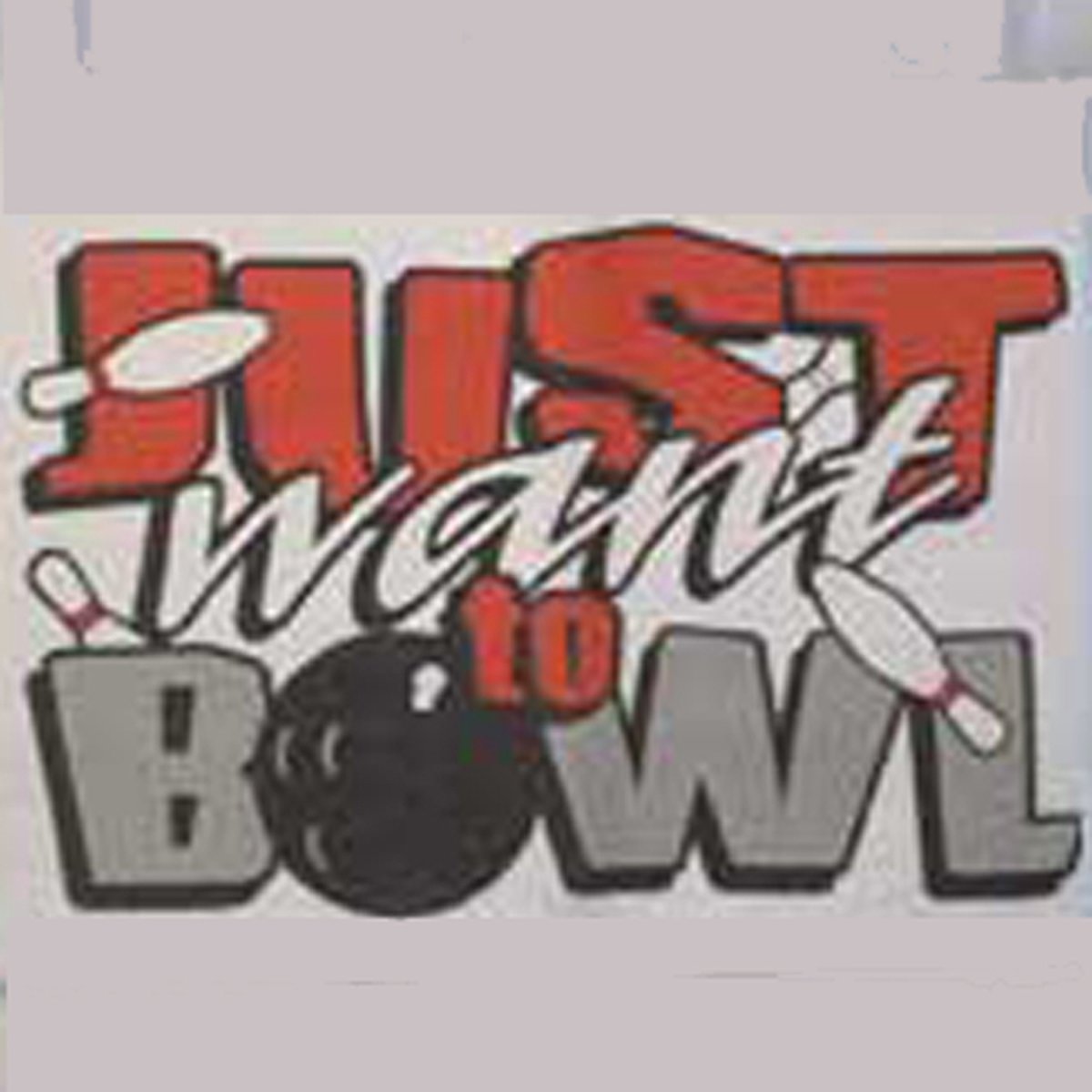 Bowling Bowlinghanddoekje Fun Towel 'Just want to bowl'