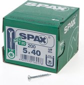 Vis pour aggloméré Spax tête fraisée zinguée T-Star T20 filetage partiel 5.0x40mm (par 200 pièces)