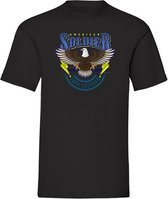 T-Shirt blue yellow Soldier - Black (XS)