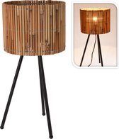 Sfeerlamp staand rattan 25x54cm