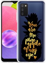 Hoesje Geschikt voor Samsung Galaxy A03s Big Pineapple