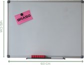 BRASQ Whiteboard - Magnetisch - Magneetbord - Memobord - Planbord - Schoolbord 45x60cm