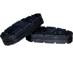 Excellent Easy Hoof Block - Rubber comfort - Voor het plakken onder de gezonde klauwen van koeien - Geschikt voor runderen - Zwart - 2 stuks