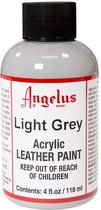 Angelus Leather Acrylic Paint - textielverf voor leren stoffen - acrylbasis - Light Grey - 118ml