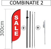 Proflag Beachflag Convex S - 60x240 cm. - SALE Print - Combi 2