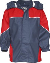 Donkerblauw / rood basic regenjas van Playshoes 98